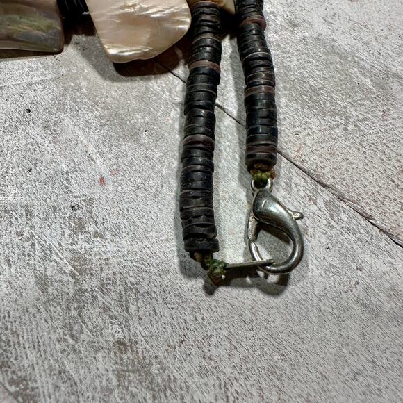 Abalone Mother of Pearl Heishi Necklace – Southwestern Boho Navajo Style - Picture 12 of 12